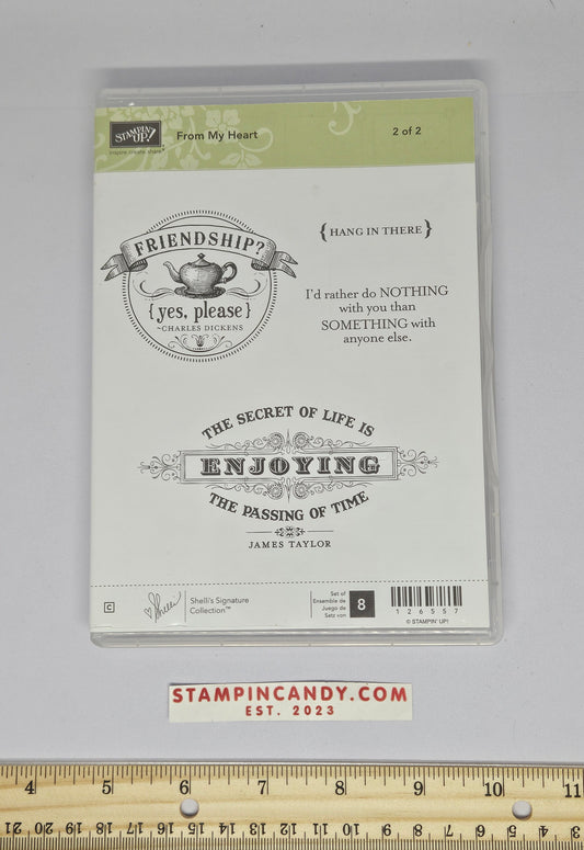 Stampin Up - From My Heart *Set 2 of 2 ONLY*