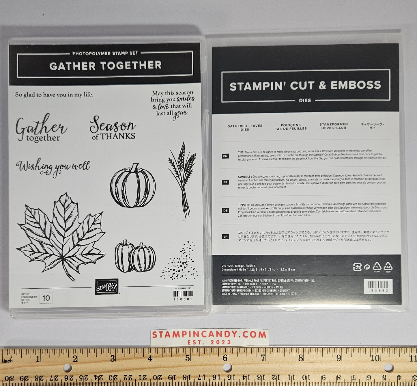 Stampin Up - Gather Together w/ Gathered Leaves Dies