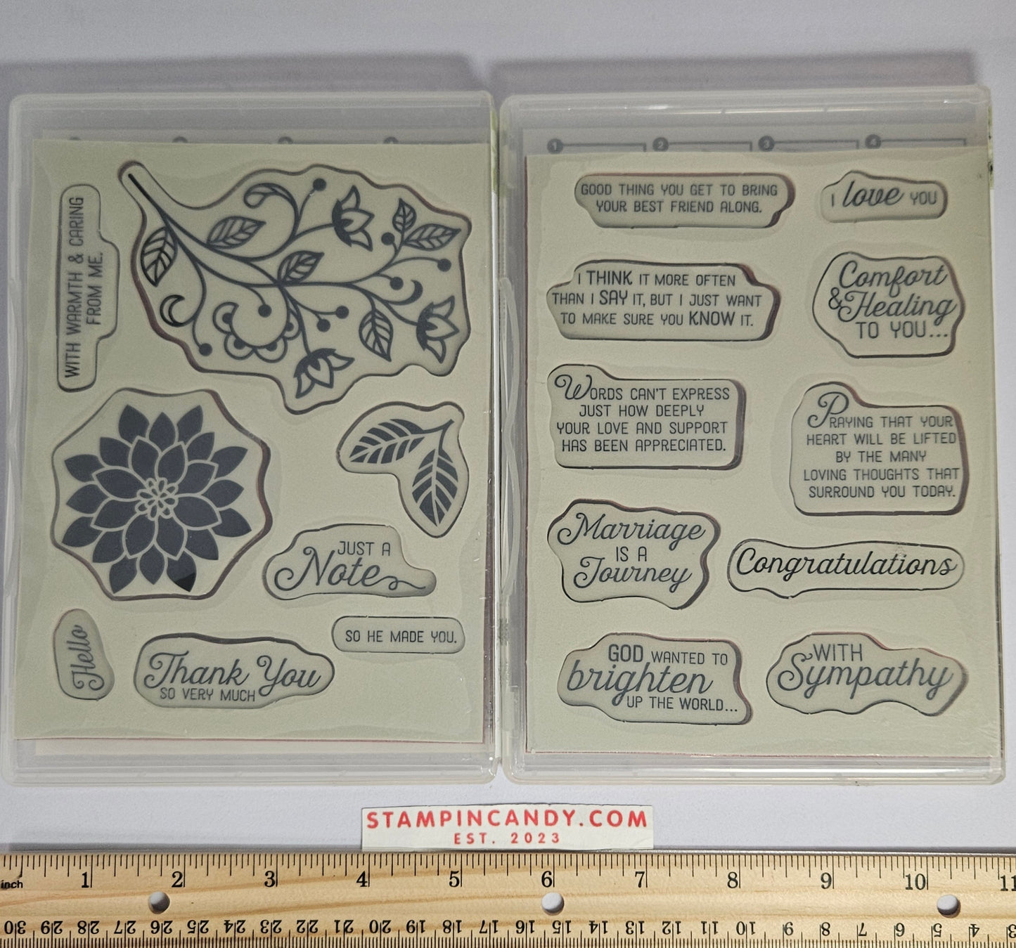 Stampin Up - Flourishing Phrases (Sets 1 and 2 of 2)
