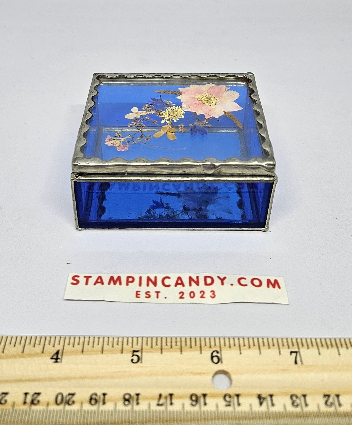 Pressed Flower Trinket Box