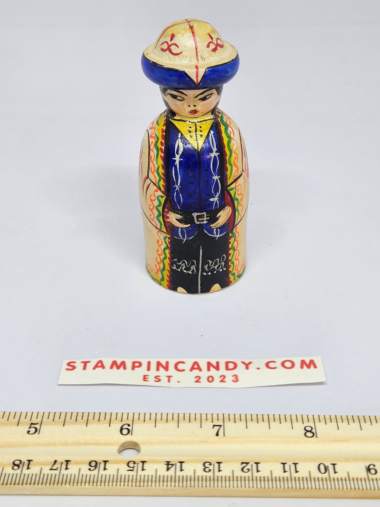 "AANATOL" Wooden Hand Painted Doll