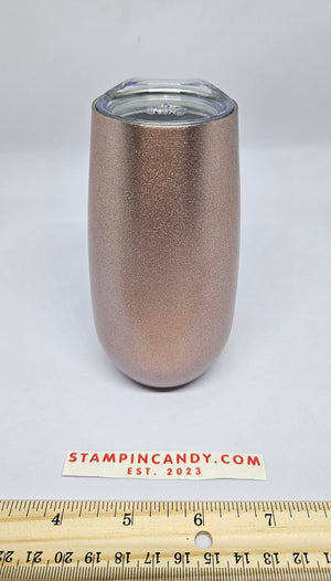 Swig - Rose Pink Glitter Stemless Champagne Tumbler