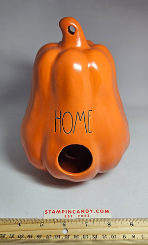 Rae Dunn "Home" Orange Gourd Bird House