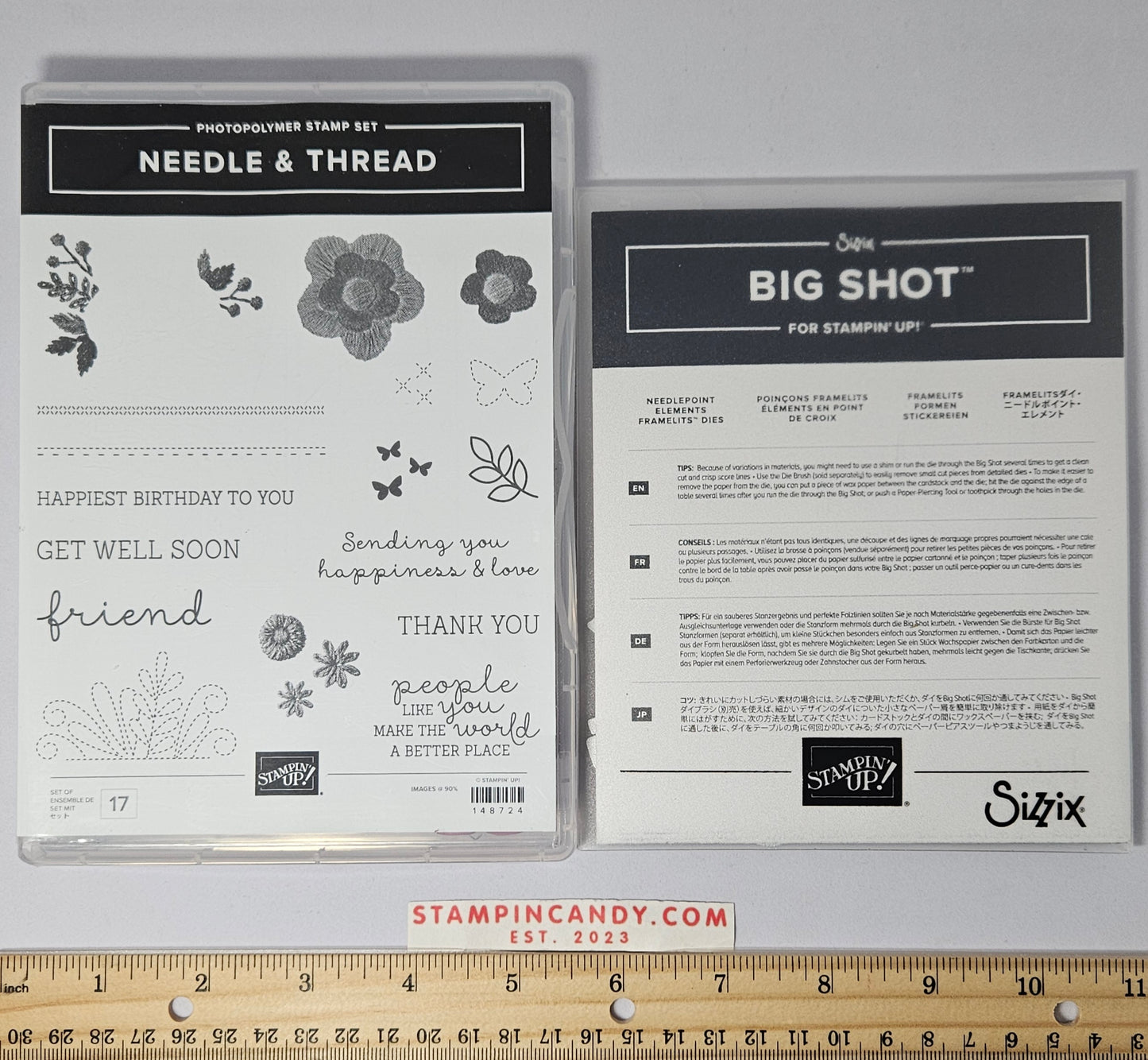 Stampin Up - Needle & Thread w/ Needlepoint Elements Dies