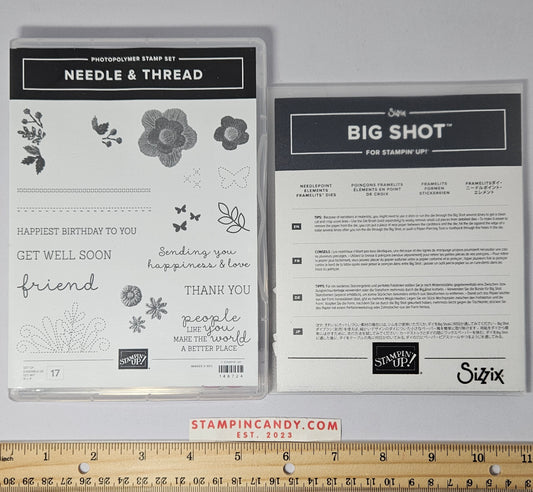 Stampin Up - Needle & Thread w/ Needlepoint Elements Dies