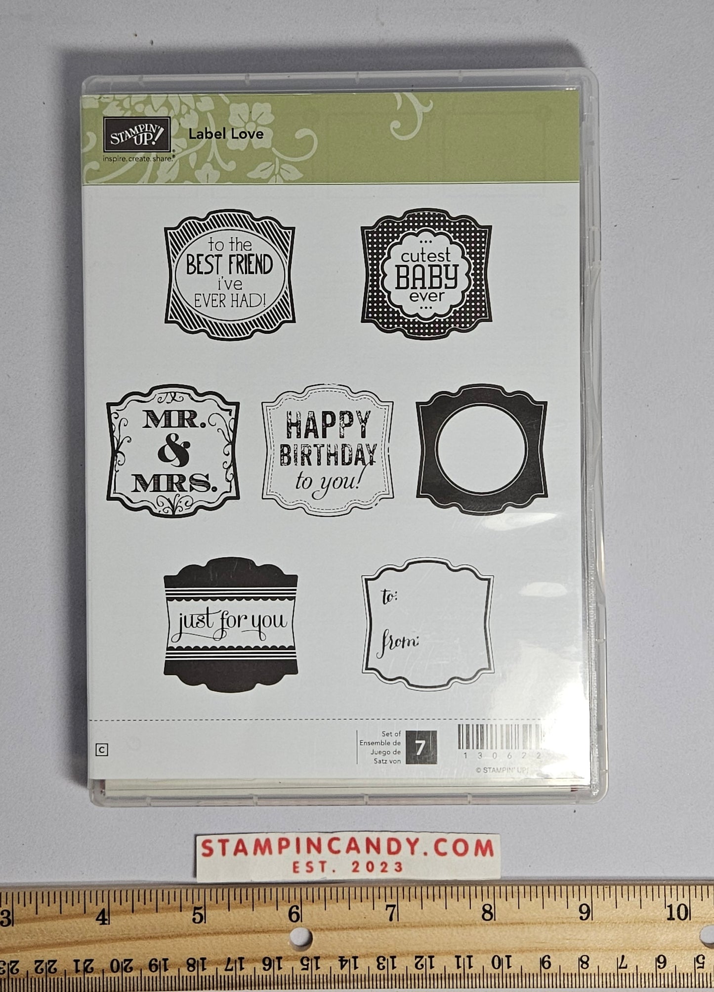 Stampin Up - Label Love *Missing 1 Stamp*