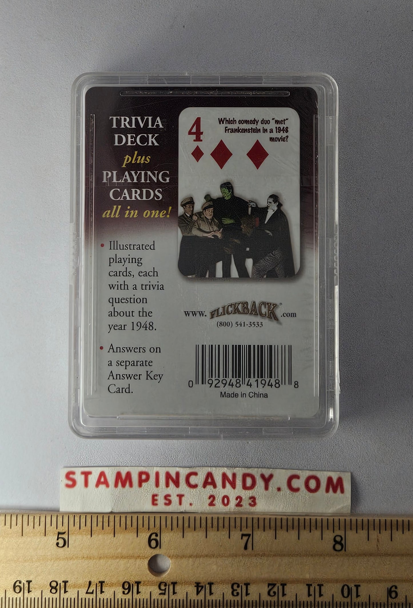 1948 - Flickback Trivia Challenge Playing Cards