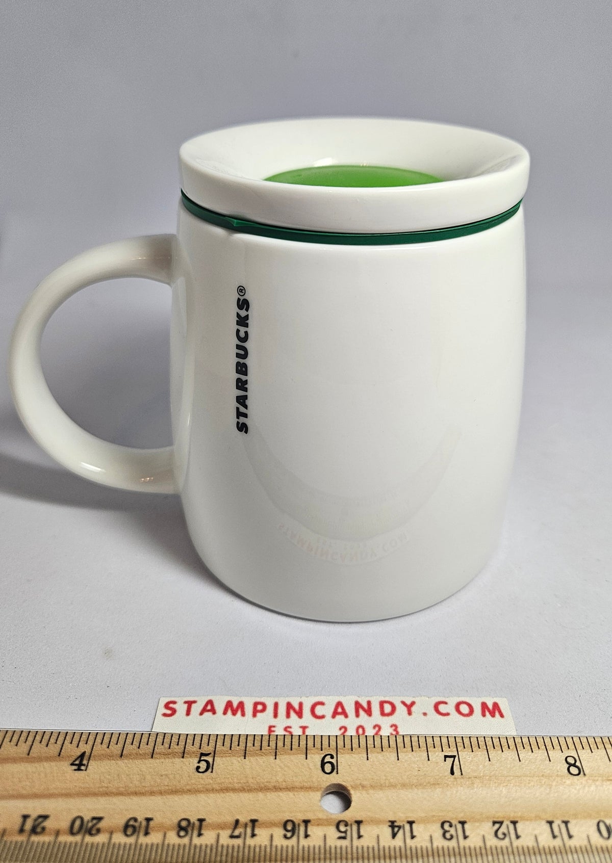 2011 Starbucks - "Chubby" Lidded White Mug