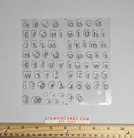 Stampin Up - Back to Basics Alphabet