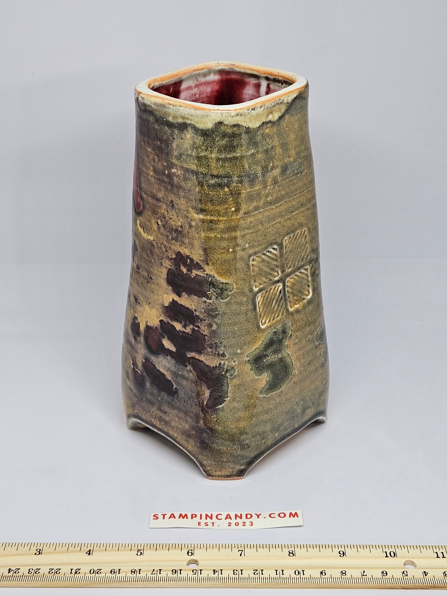 Glazed Pottery Vase - Artist "PAT" "Frairo / Trairo"?