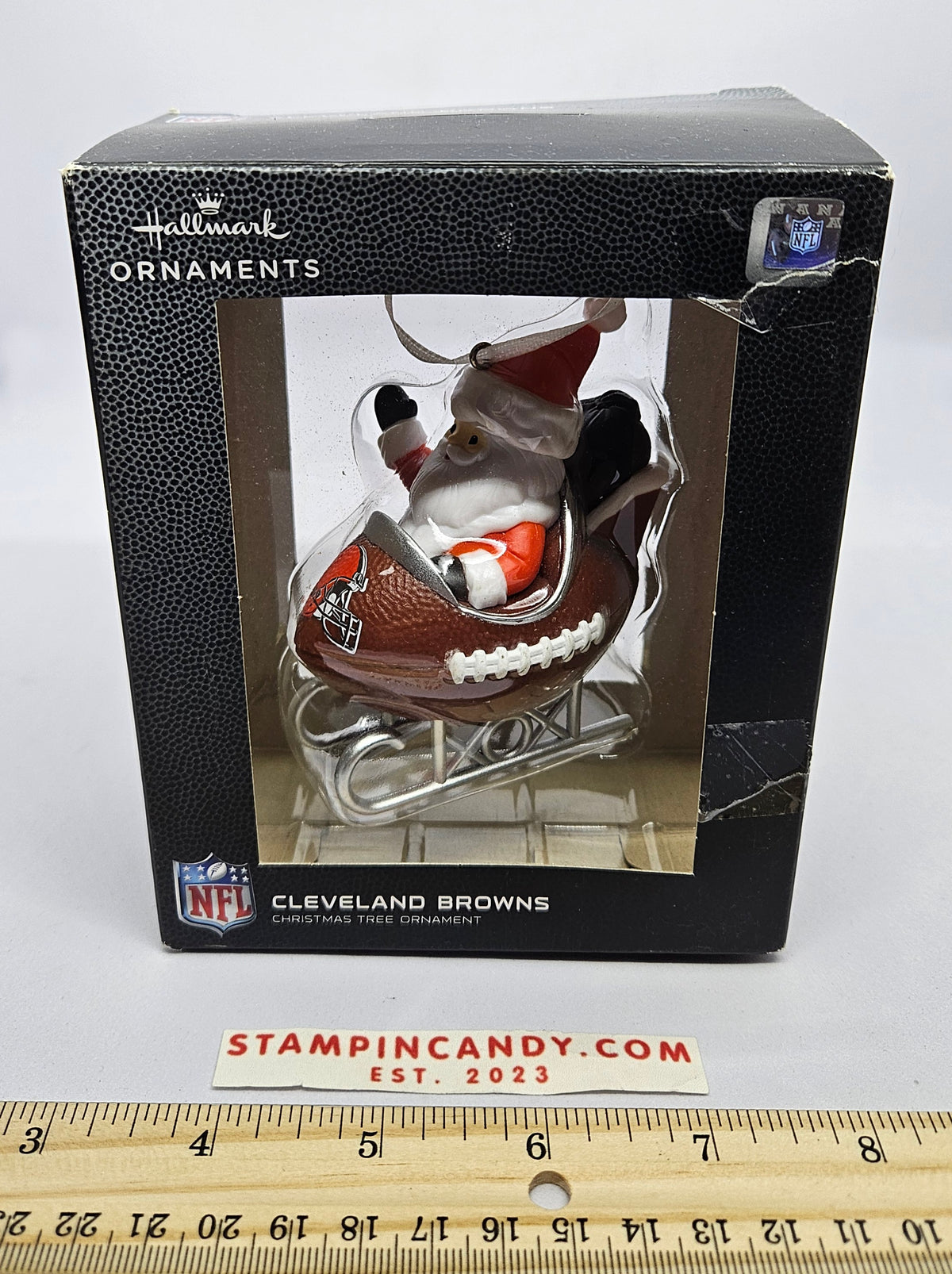Hallmark Cleveland Browns Santa Claus Ornament NFL