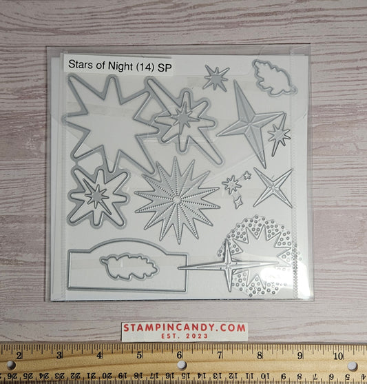 Stampin Up - Stars At Night + Stars At Night Dies + Embossing Folder