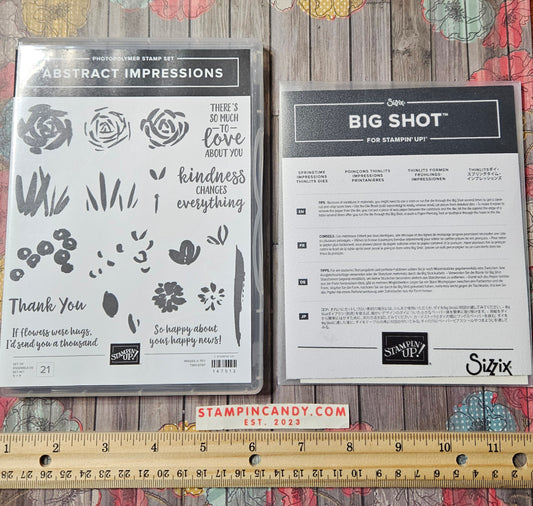 Stampin Up - Abstract Impressions w/ Springtime Impressions Dies