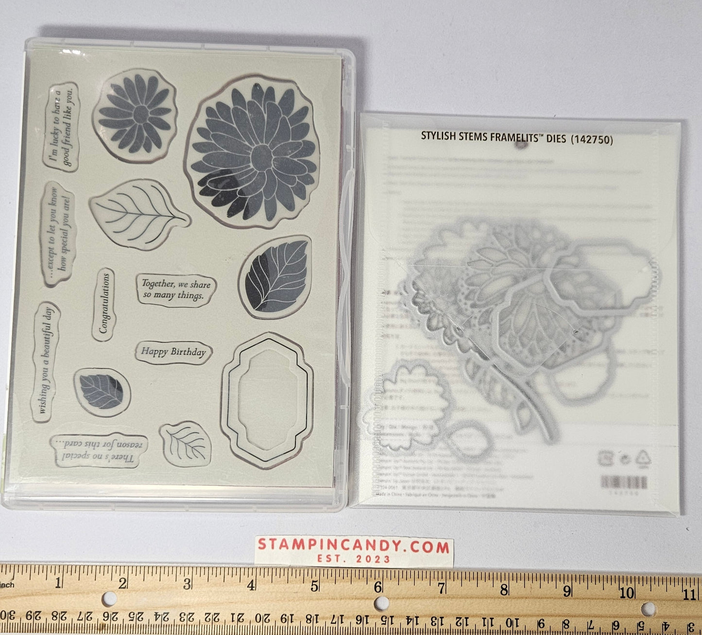 Stampin Up - Special Reason w/ Stylish Stems Dies *Missing 1 Small Leaf Die*