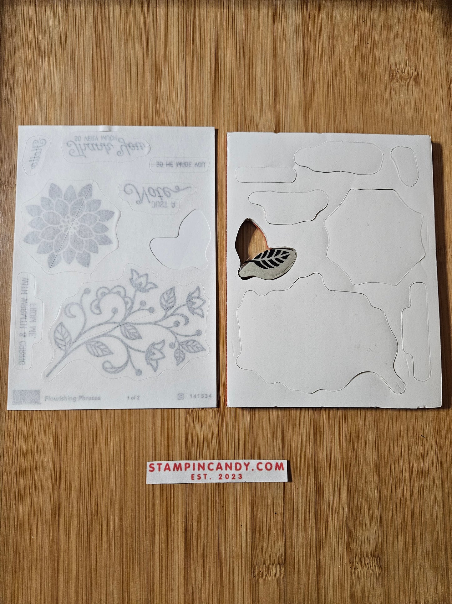 Stampin' UP! "Flourishing Phrases" Stamp Set (ONLY SET 1 of 2)