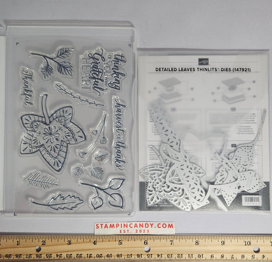 Stampin Up - Falling for Leaves with Detailed Leaves Dies