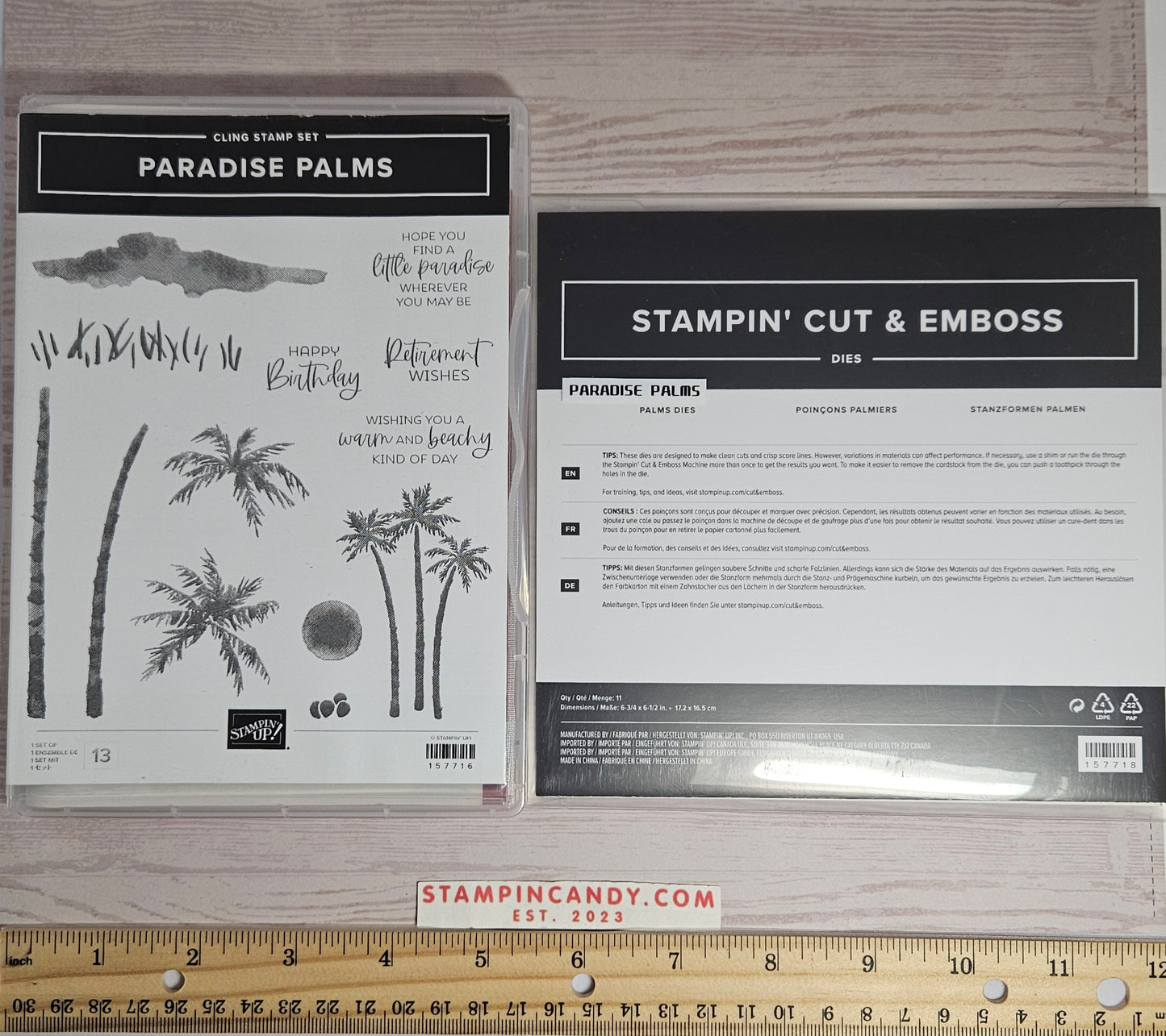 Stampin Up - Paradise Palms w/ Paradise Palms Dies