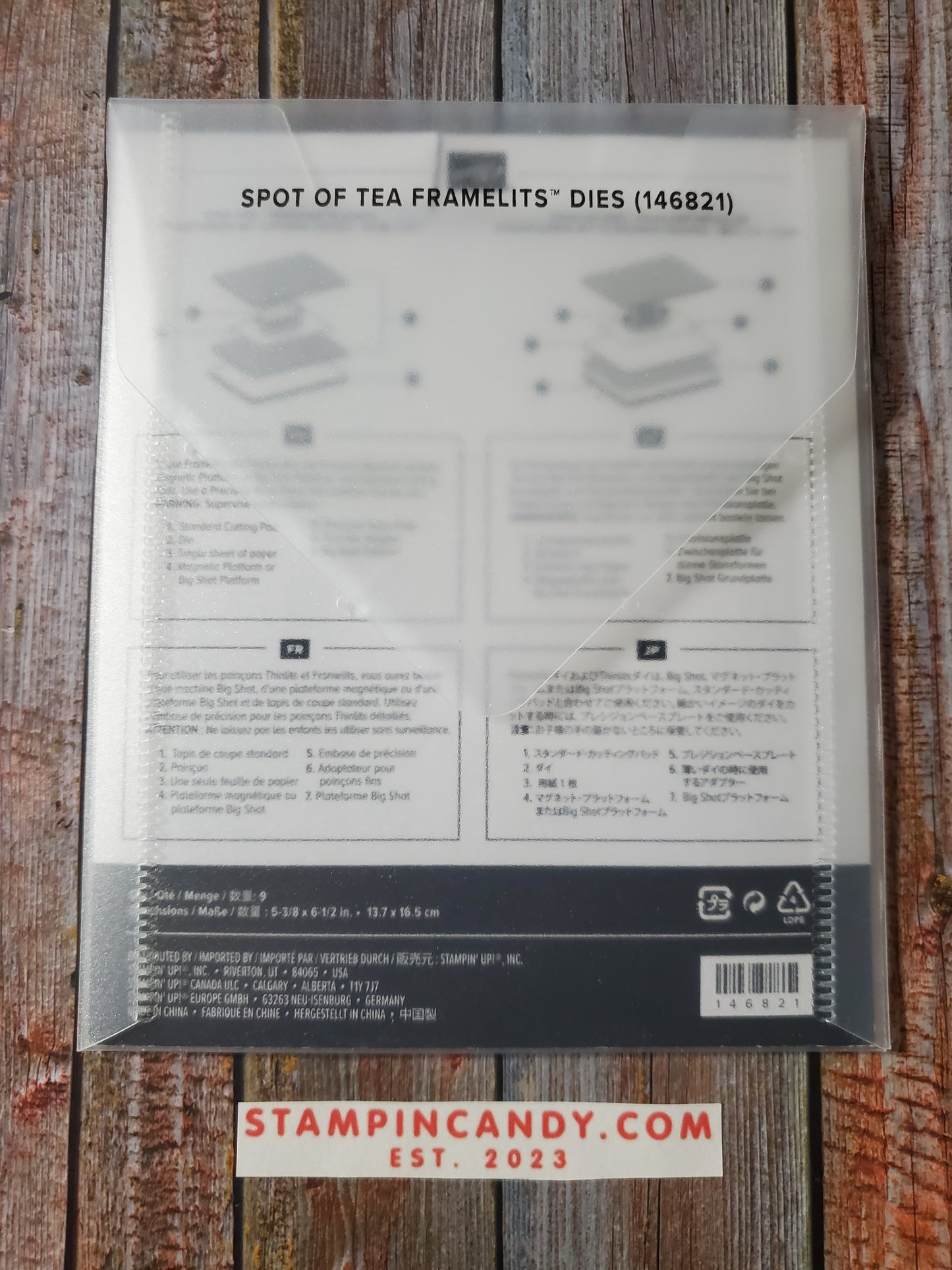 Stampin' UP! "Time For Tea" Stamp Set with "Spot of Tea" Dies