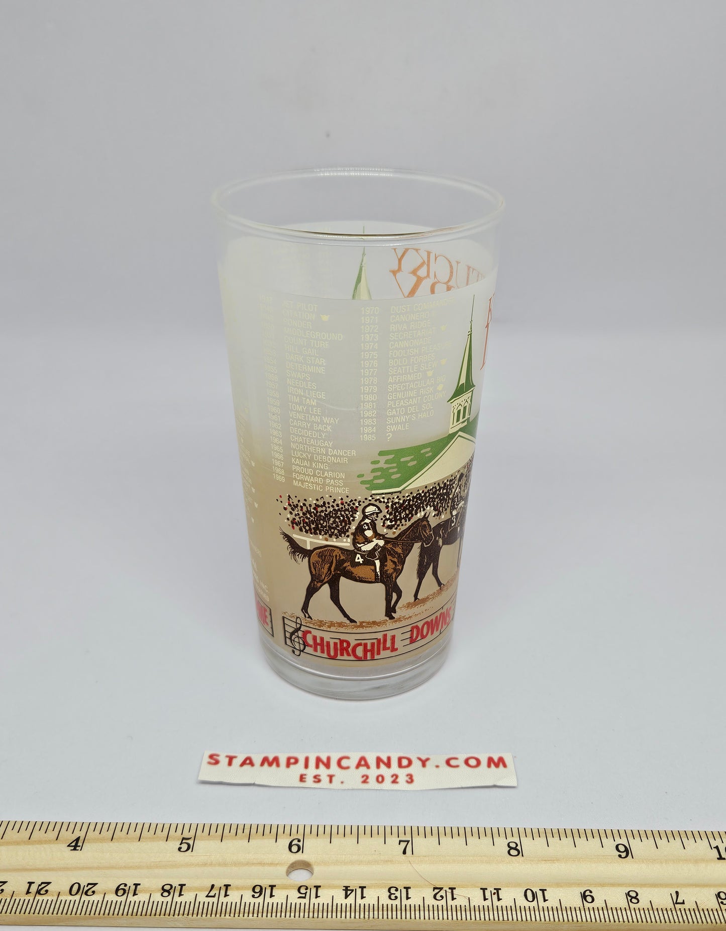 Kentucky Derby 1985 Drinking Glass