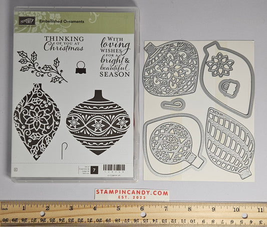 Stampin Up - Embellished Ornaments with Dies