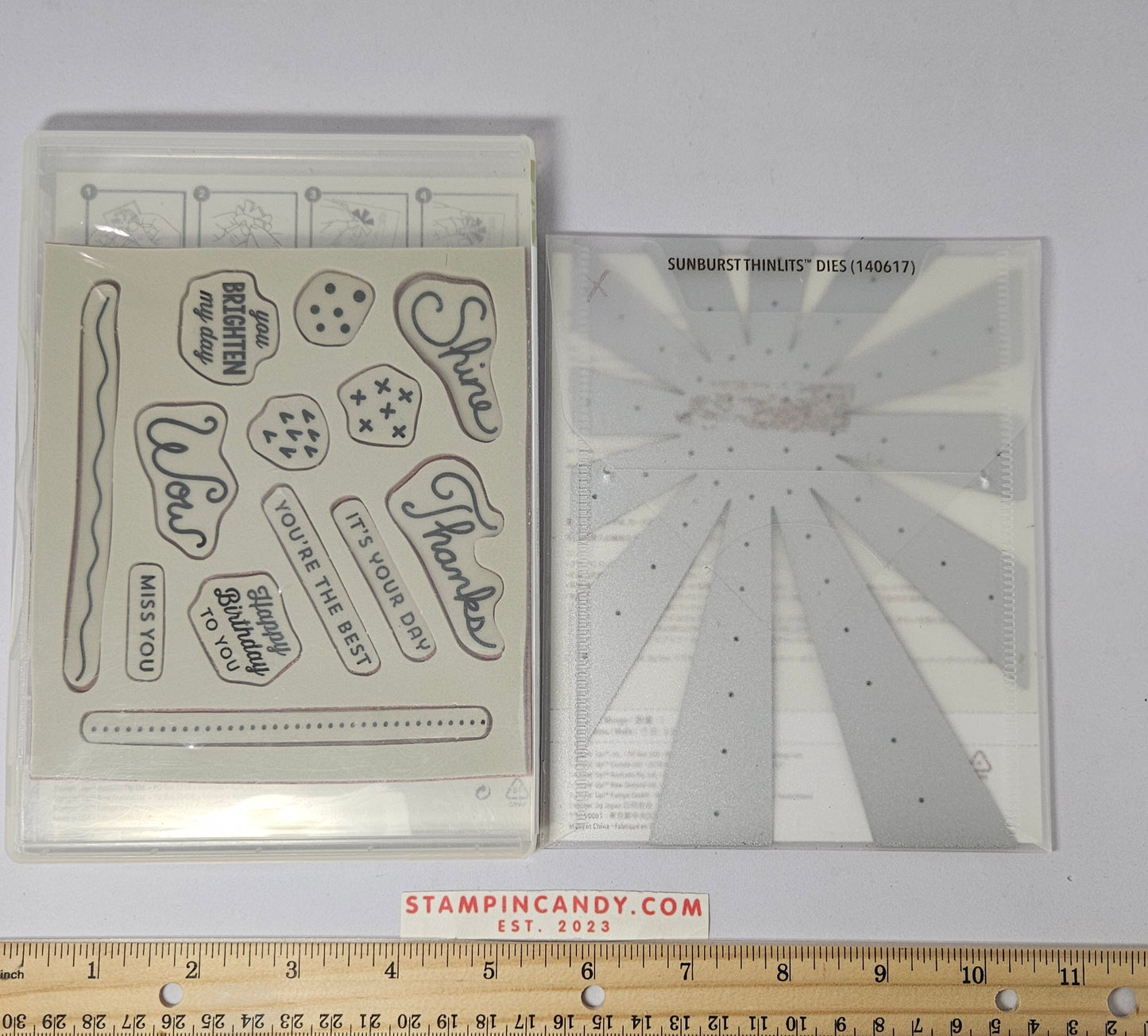 Stampin Up - Sunburst Sayings w/ Sunburst Dies