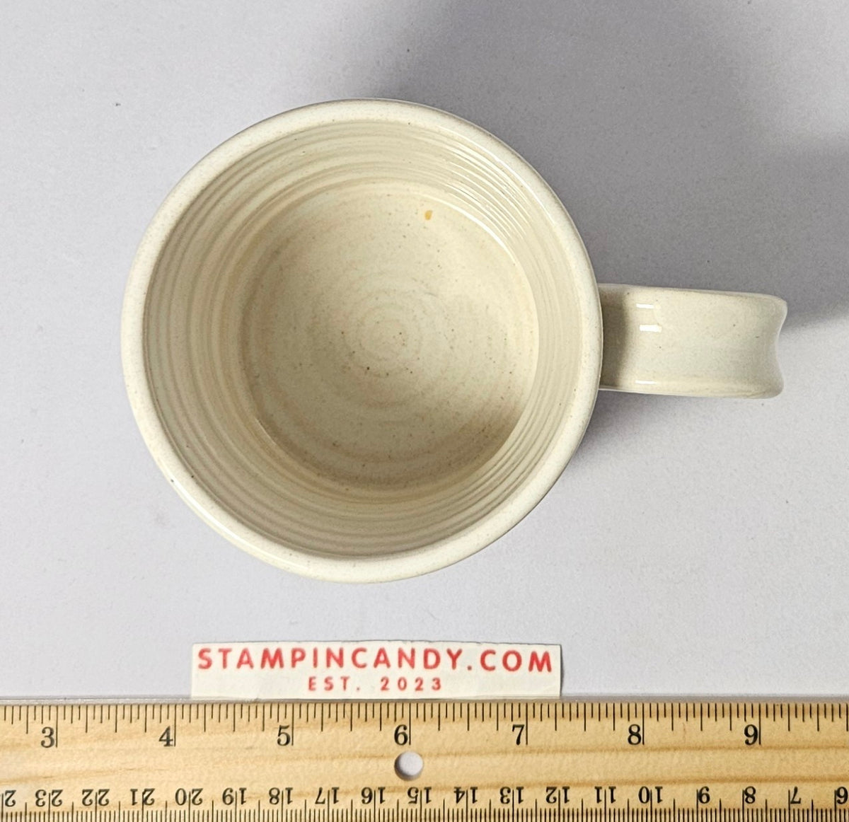 Magnolia High Relief Stoneware Mug - Black Oak