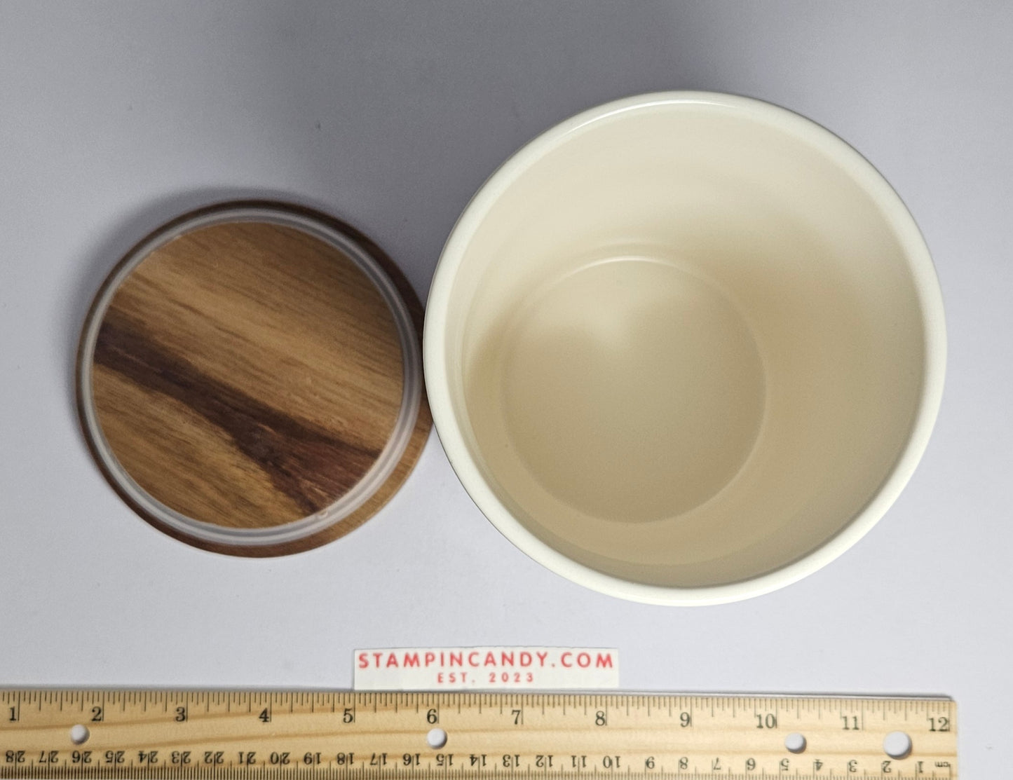 Rae Dunn "Pot of Gold" Mug w/ Wood Lid