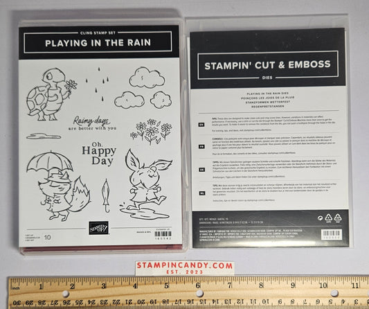 Stampin Up - Playing in the Rain with Dies