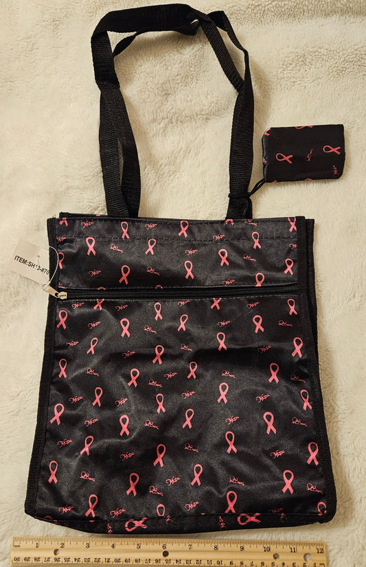 Breast Cancer Awareness Bag & Matching Wallet