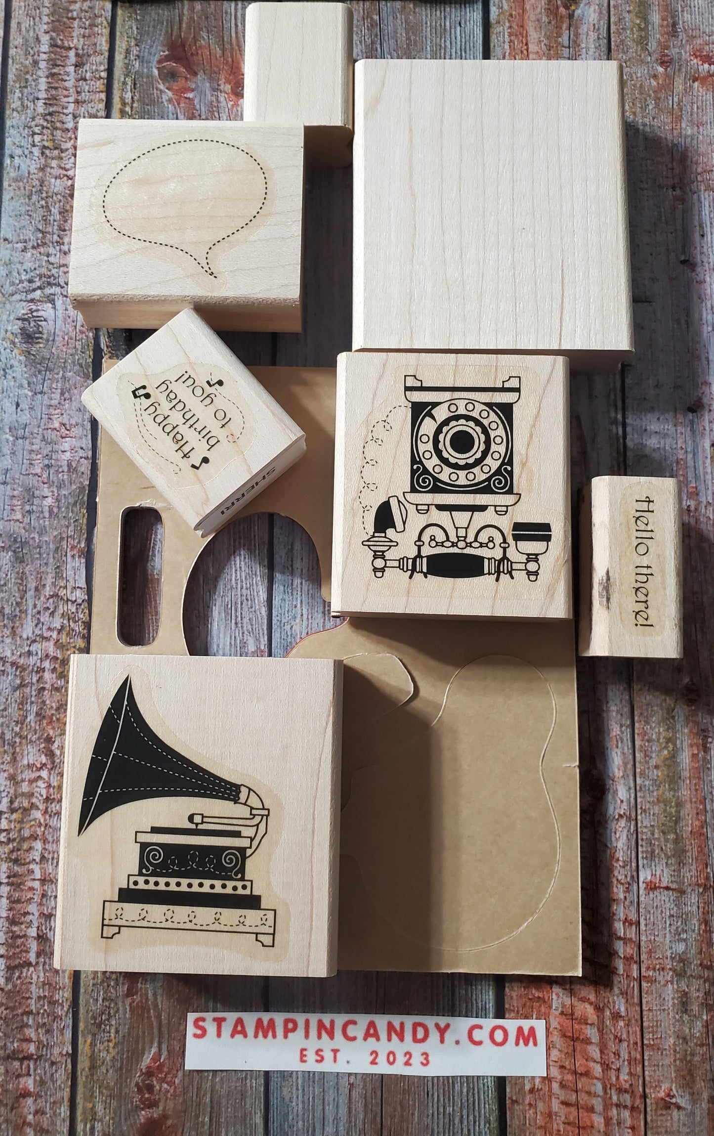 Stampin' UP! "Timeless Talk" Stamp Set (Wood Block)