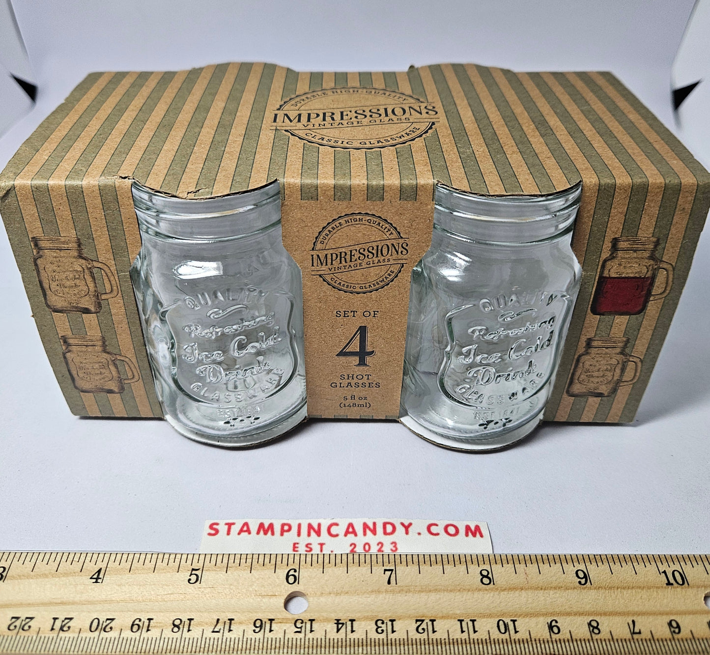 Mason Jar Shot Glasses - Impressions - 4 Pack