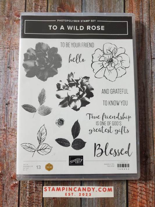 Stampin' UP! "To A Wild Rose" Stamp Set with "Wild Rose" Dies