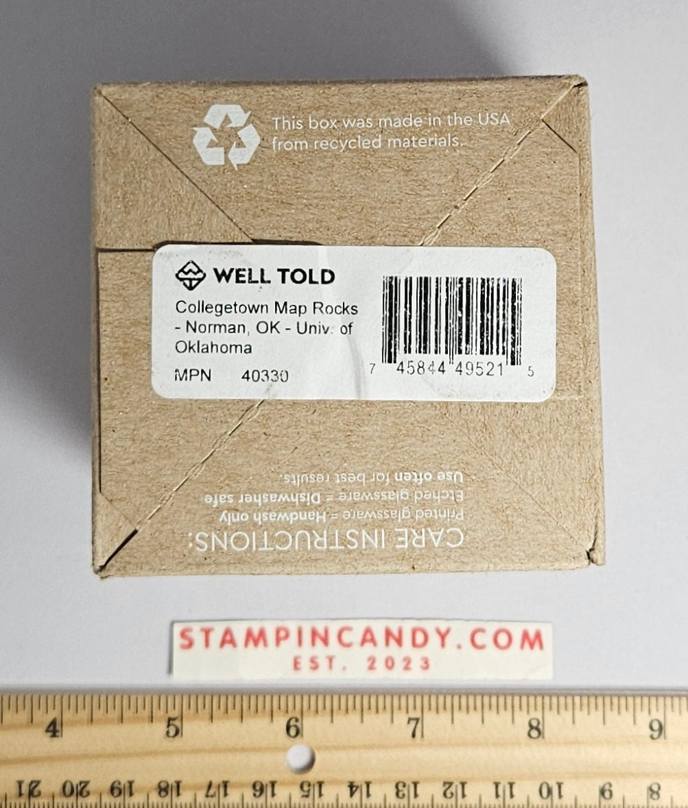Norman Oklahoma - WellToldDesign Whiskey Glass