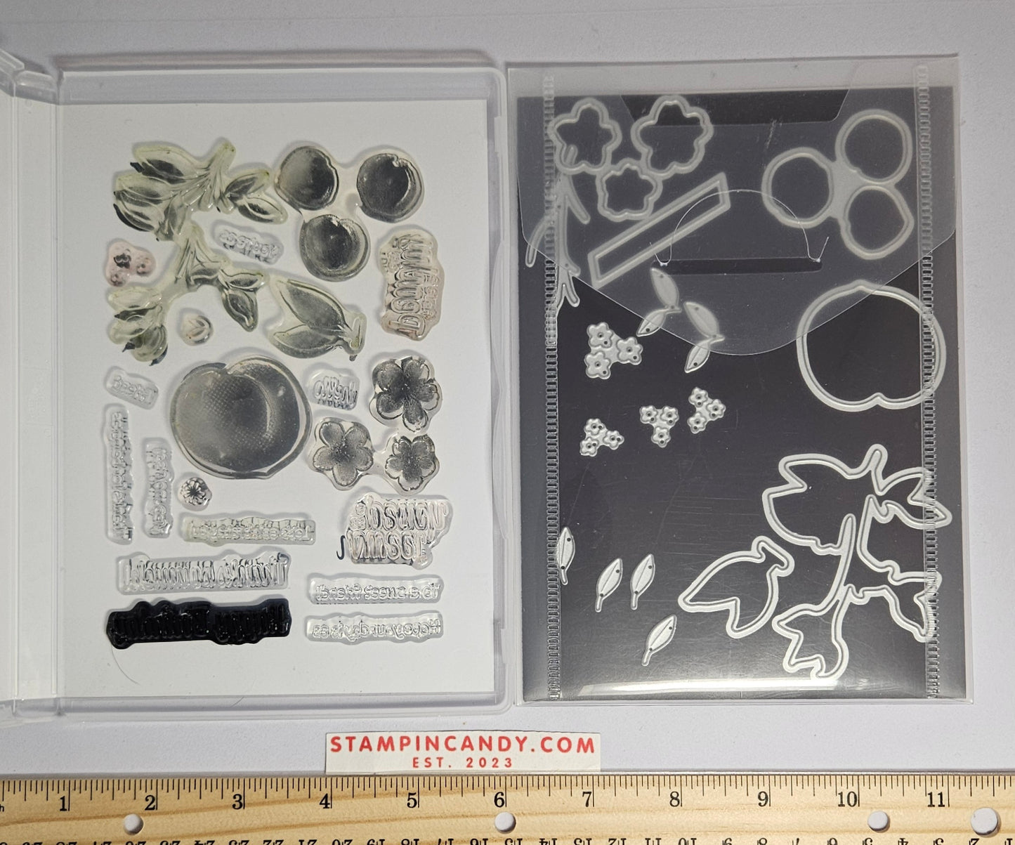 Stampin Up - Sweet As A Peach with Peach Dies