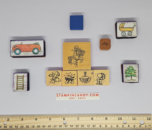 11 Random Stamps - Different Companies