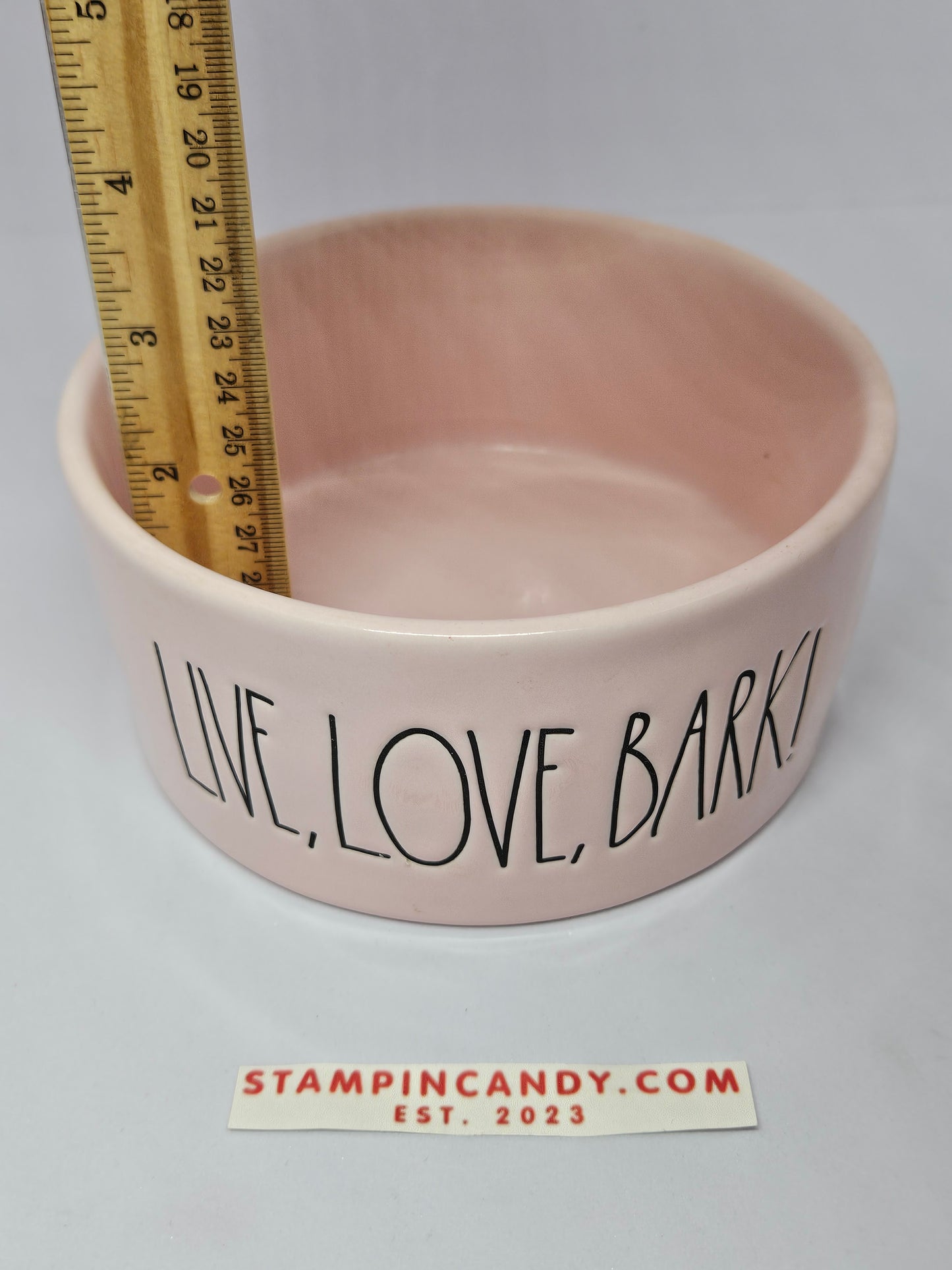 Rae Dunn - Live Love Bark - Pet Food / Water Bowl