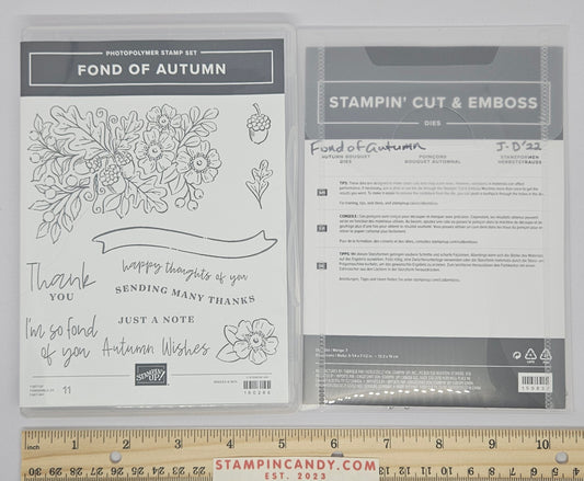 Stampin Up - Fond of Autumn with Autumn Bouquet Dies