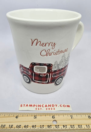 Merry Christmas Truck Mug