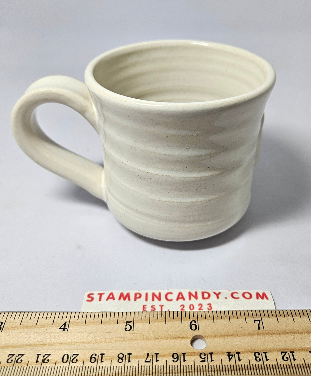 Magnolia High Relief Stoneware Mug - Black Oak