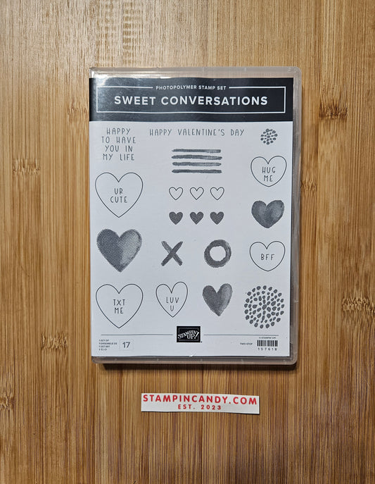 Stampin' UP! "Sweet Conversations" Stamp Set with "Sweet Heart" Dies