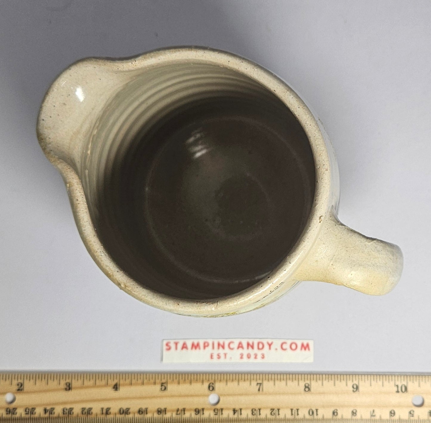 Handcrafted/Painted Pottery Pitcher - Ozarks - W. Ames 179