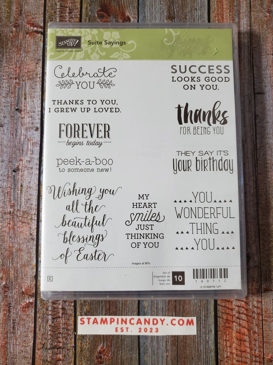 Stampin' UP! "Suite Sayings" Stamp Set