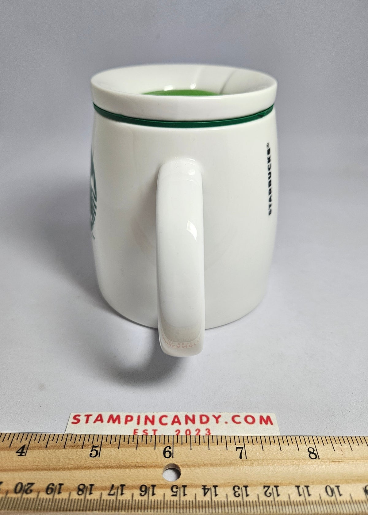 2011 Starbucks - "Chubby" Lidded White Mug
