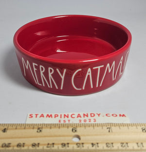 Rae Dunn - "Merry Catmas" Pet Dish