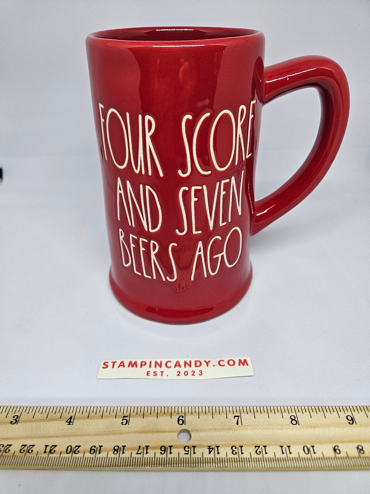 Rae Dunn - Four Score and Seven Beers Ago Mug