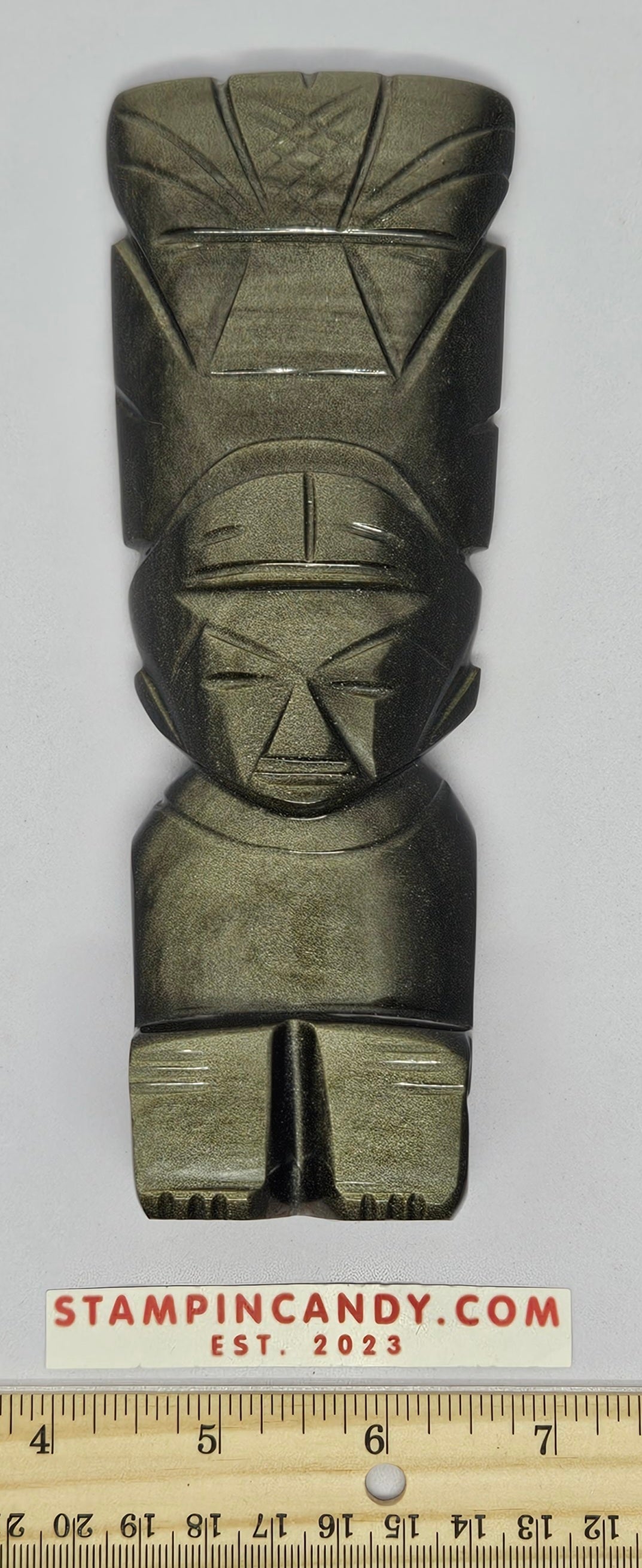 Obsidian Golden Sheen Tiki Totem