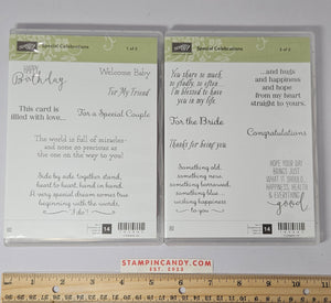 Stampin Up - Special Celebrations (Sets 1 & 2 of 2)