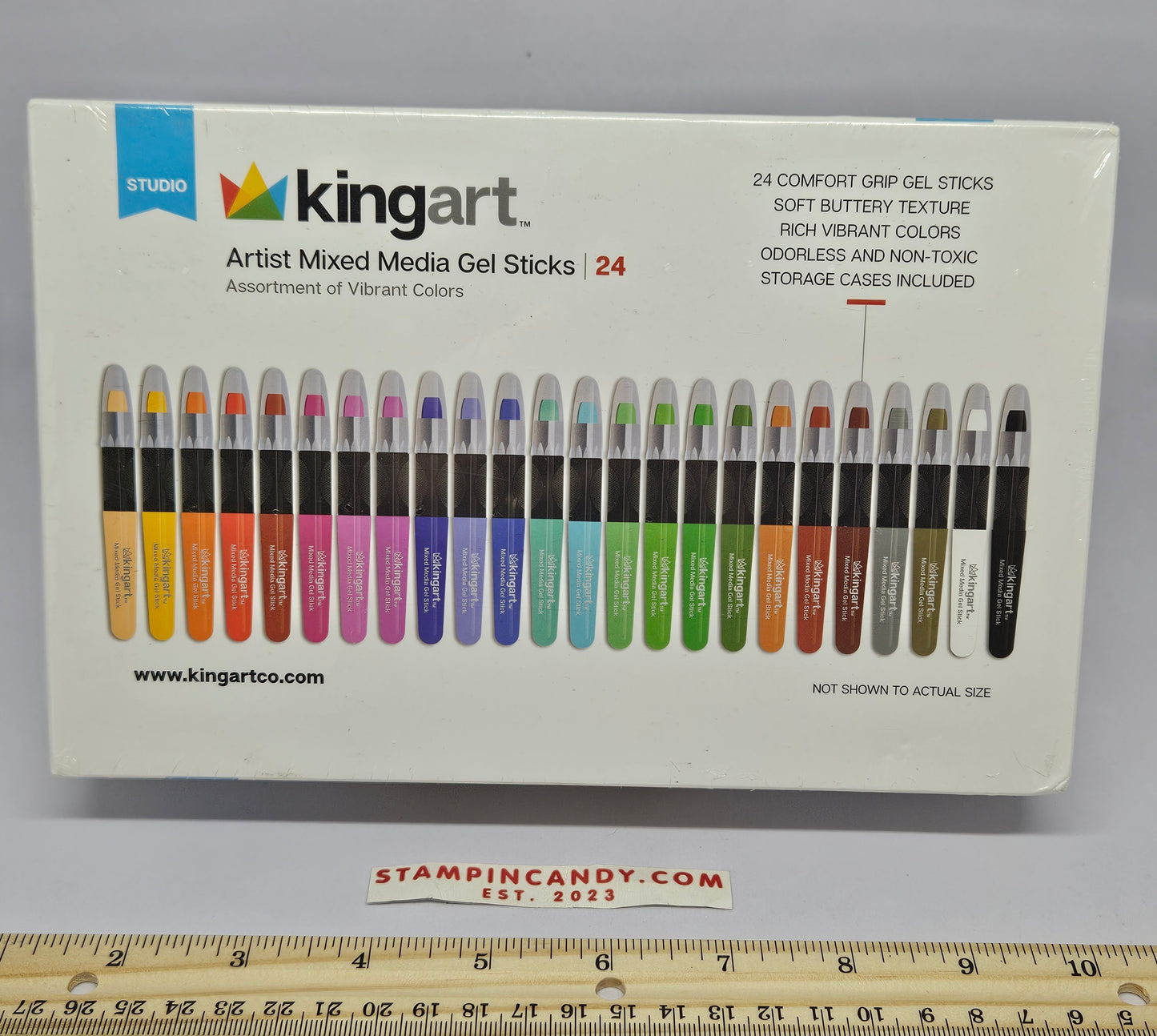 Studio Kingart - Artist Mixed Media Gel Sticks 24 Count