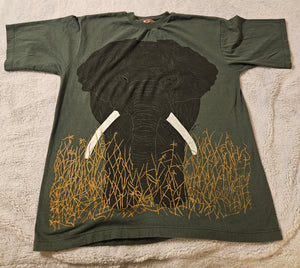 Tinga Tinga - Elephant / Green - XXL T-Shirt