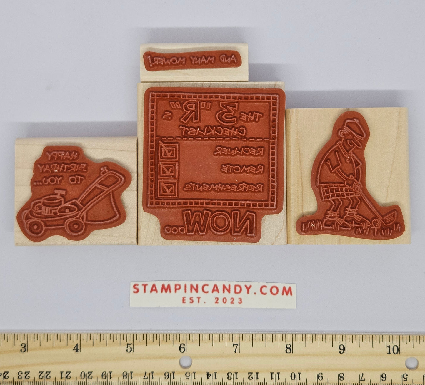 Stampin Up - Dad Mower Golf Themed Stamps